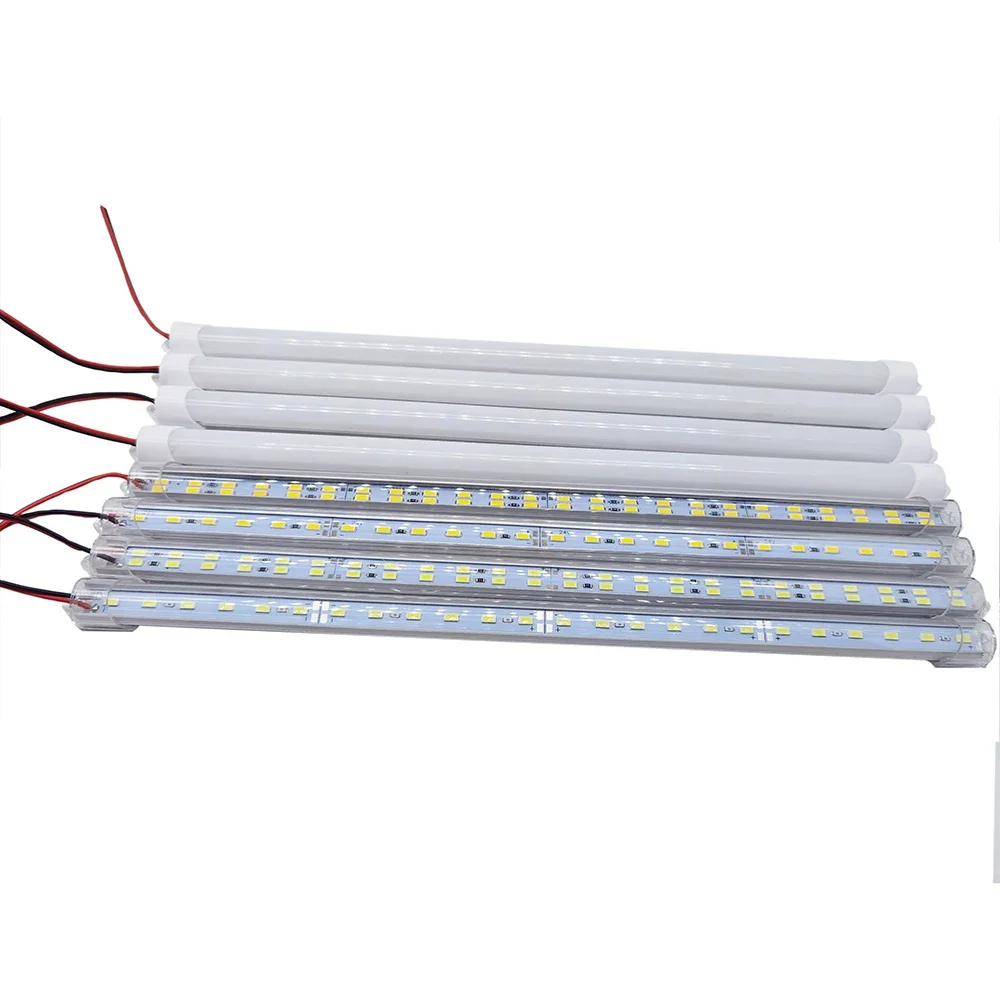 1PCS 12V/24V 24/48 LED 빛 스트립 330X15MM 하드 엄밀한 튜브 바 램프 IP65 방수 5730-led 구슬 조명 스트립 DIY