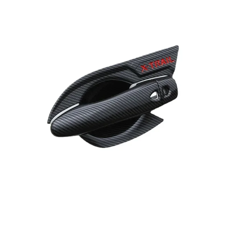 

4-8 шт., накладки на боковую дверную ручку автомобиля из углеродного волокна для Nissan X-Trail X Trail T32 Rogue 2014-2020