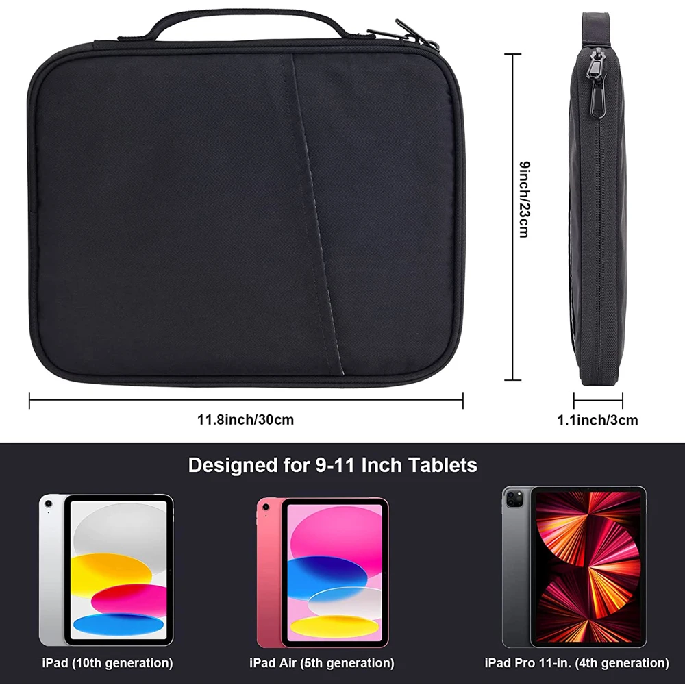 Capa à Prova de Choque para Ipad Air Pro 11 11 2023 Mini Pro Keyboard Cover Laptop Bolsa Macbook Pouch 911 - Imagem 3