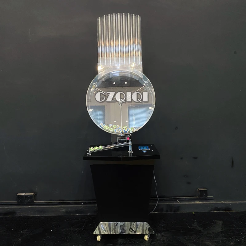Lottery machine for lottery games and lotto balls J60 machine in black color
