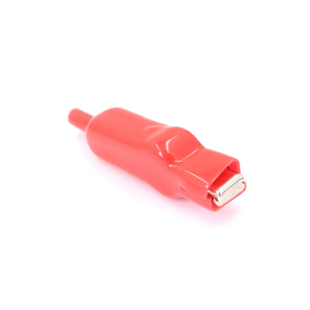 Alligator Clips Test Leads 2 PCS Sheathed Alligator Clips Electrical DIY Test Leads Alligator Double-Ended Crocodile Clips Roach Electrical Jumper Wire