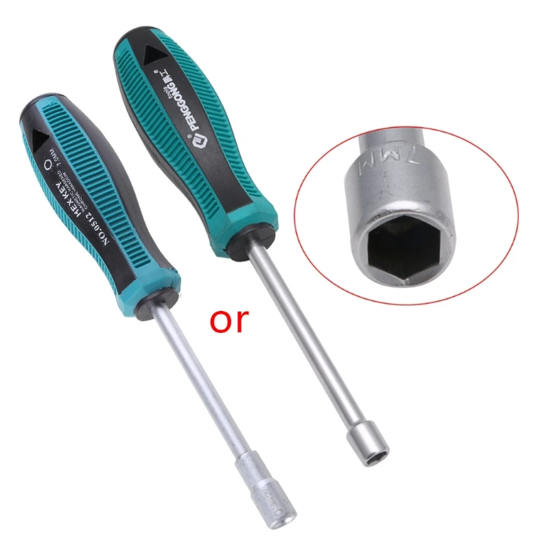 

Screw Driver Professional Replacement Accessories Metal Socket Driver Nut Key Wrench Screwdriver Nutdriver Hand Tool