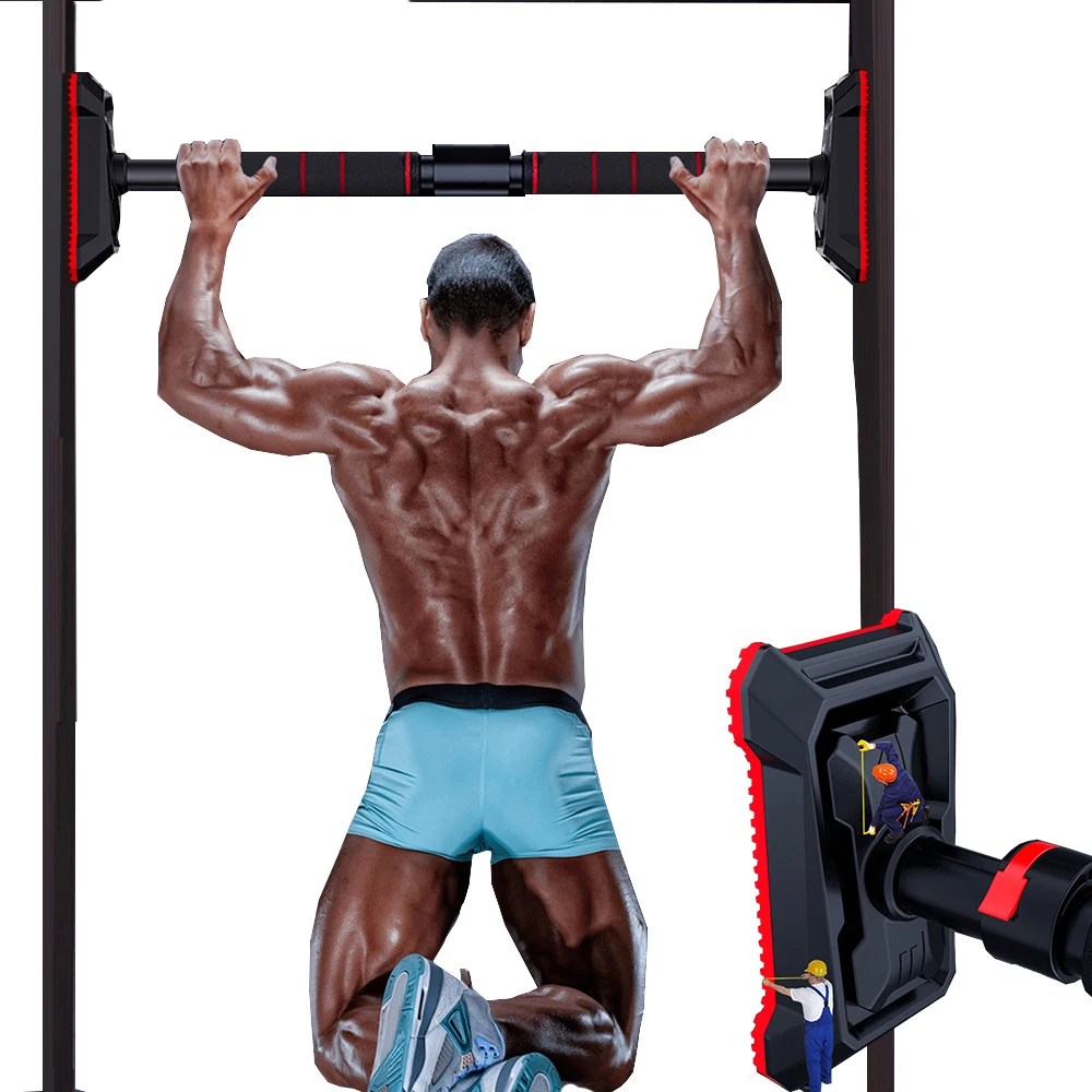 Barra de tracción ajustable para hacer ejercicio en casa, entrenamiento de  barbilla, gimnasio, deporte, puerta, Fitness Horizontal, 350KG