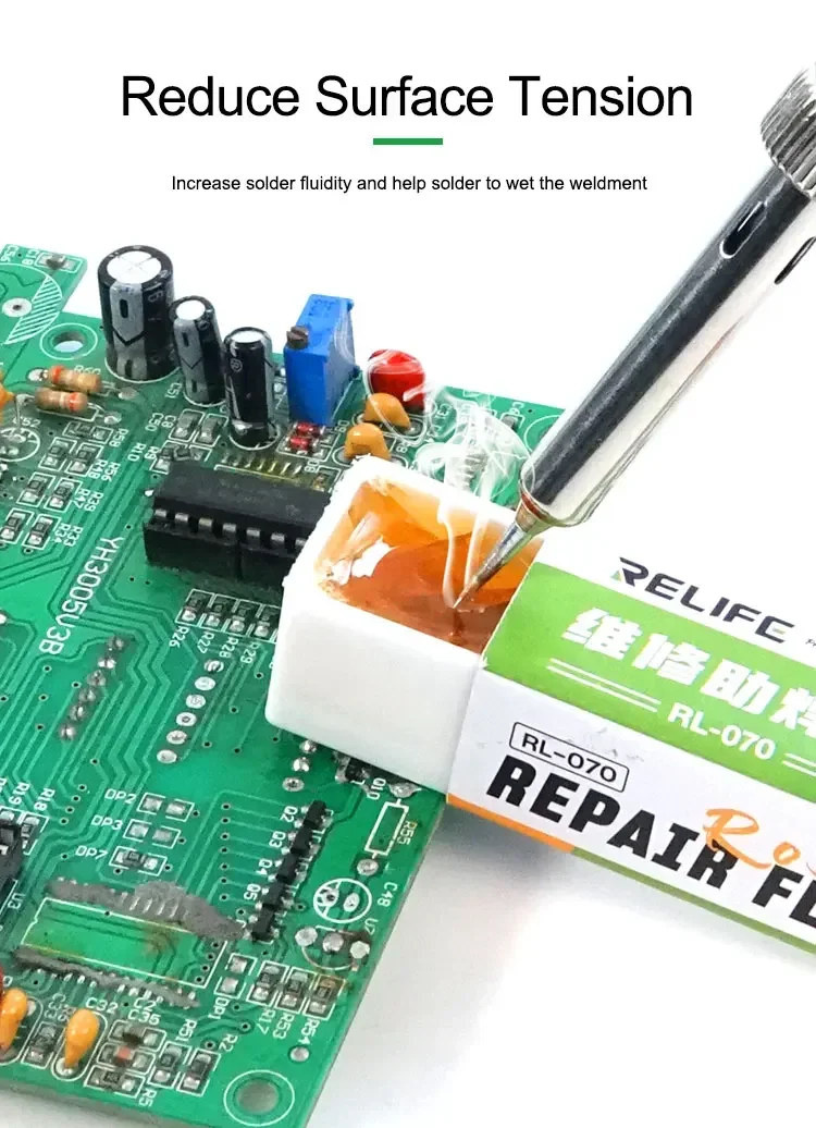 RELIFE RL-070 High-purity Rosin Solder Paste For Welding Mobile Phone Auxiliary Electric Iron Soldering Oil Soldering Tin Tools