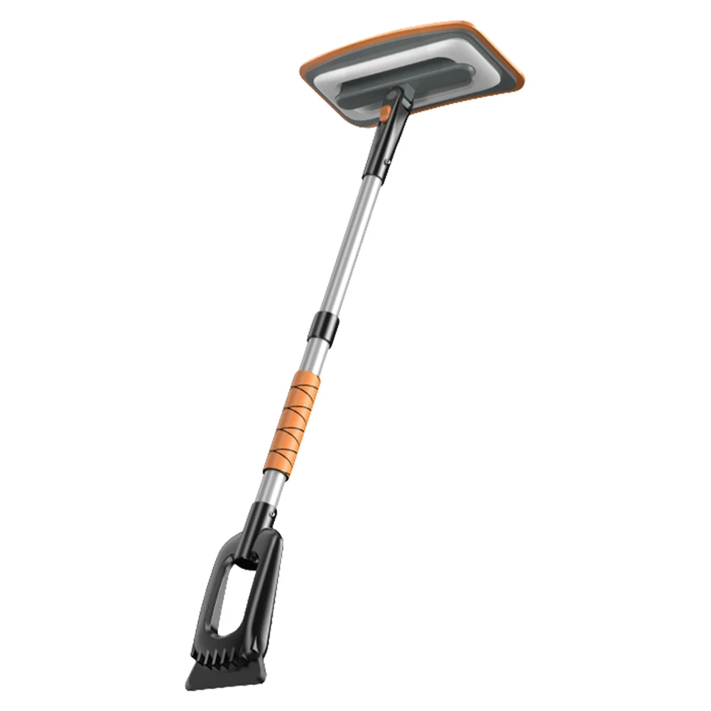3-in-1 Extendable Ice Scraper 360&deg; Rotation Detachable Snow Shovel Anti-Slip Retractable Snow Remover Car Accessories