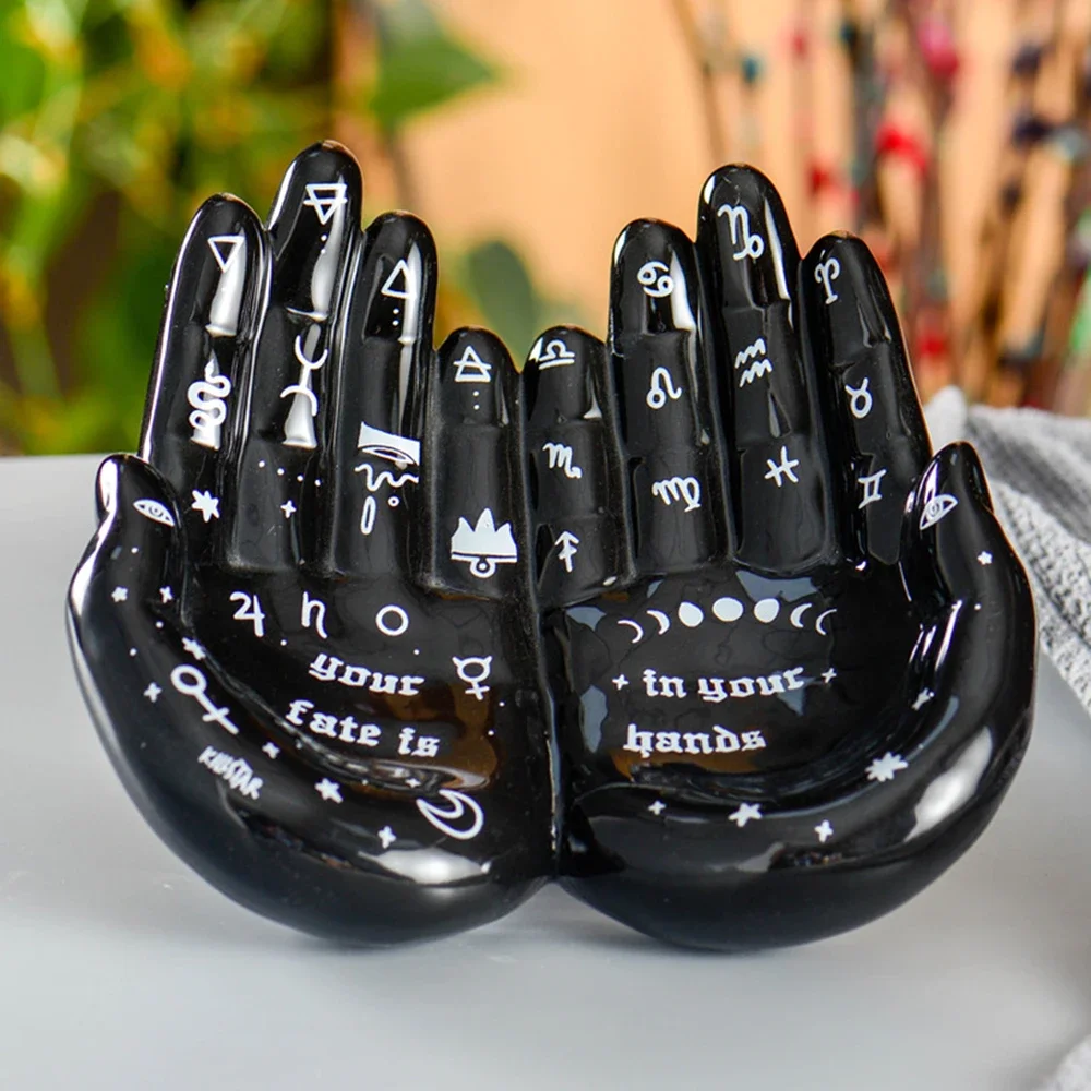 

Готическая керамическая статуя, стеллаж для хранения ювелирных изделий, декоративная пластина для ожерелья, серег, кольца, поднос с дисплеем