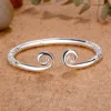 Adjustable Explosivea Couple Bracelet Tight Hoop Curse Bracelet Monkey King Thai Silver Bracelet Couple Student Retro Jewelry 2