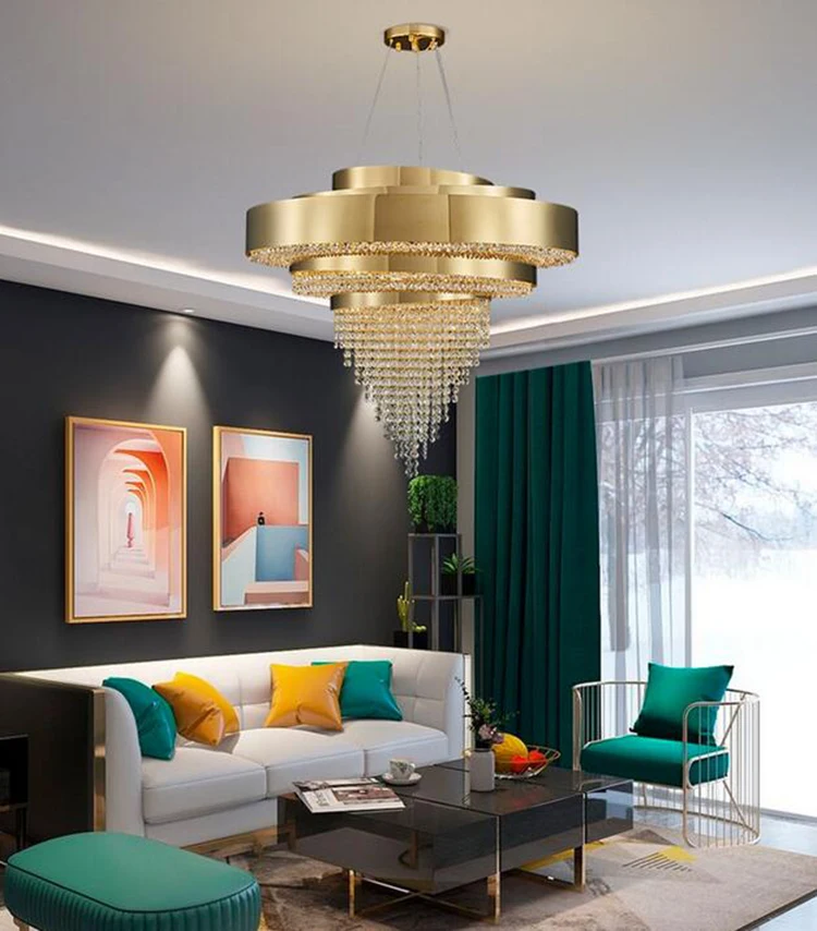 gold chandelier | modern gold crystal chandelier | small gold crystal chandelier | swag chandelier plug-in | crystal plug-in chandelier | large gold crystal chandelier