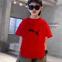 Ensemble deux pièces T-shirt blanc et short imprimé pour enfants, garçons et filles, 3-12 ans, vêtements de sport décontractés de marque, été 2026 4