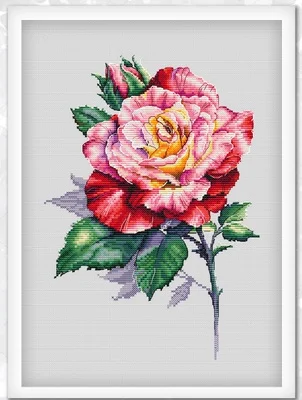 Queen's Garden Cross Stitch, Ökologische Baumwoll faden Stickerei, Heim dekoration, Hängende Malerei Geschenk
