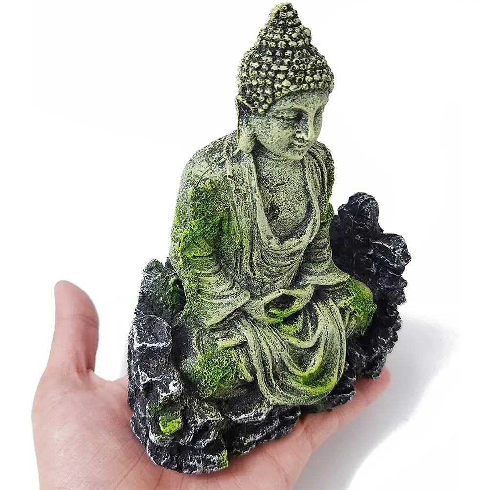 Statua di Buddha artigianato in resina pesce gamberetti casa acquario acquario decorazione paesaggistica ornamento più nuovo