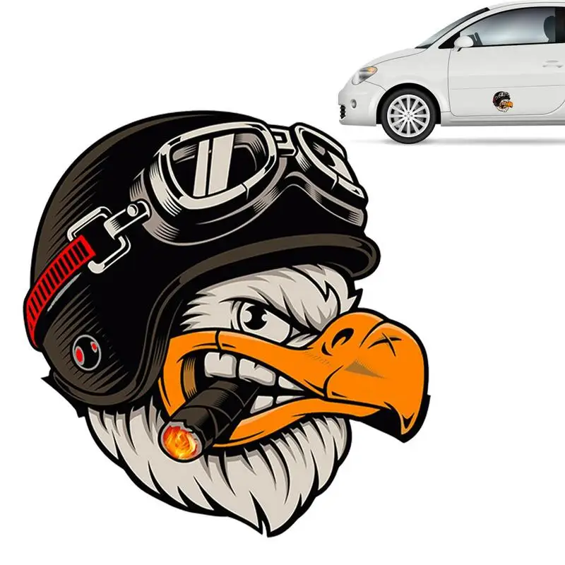 

American Eagle Car Decal Eagle Biker Bumper Decal Car Body Stickers Sun Protection Water-Resistant Vehicle Decal Creative Decal