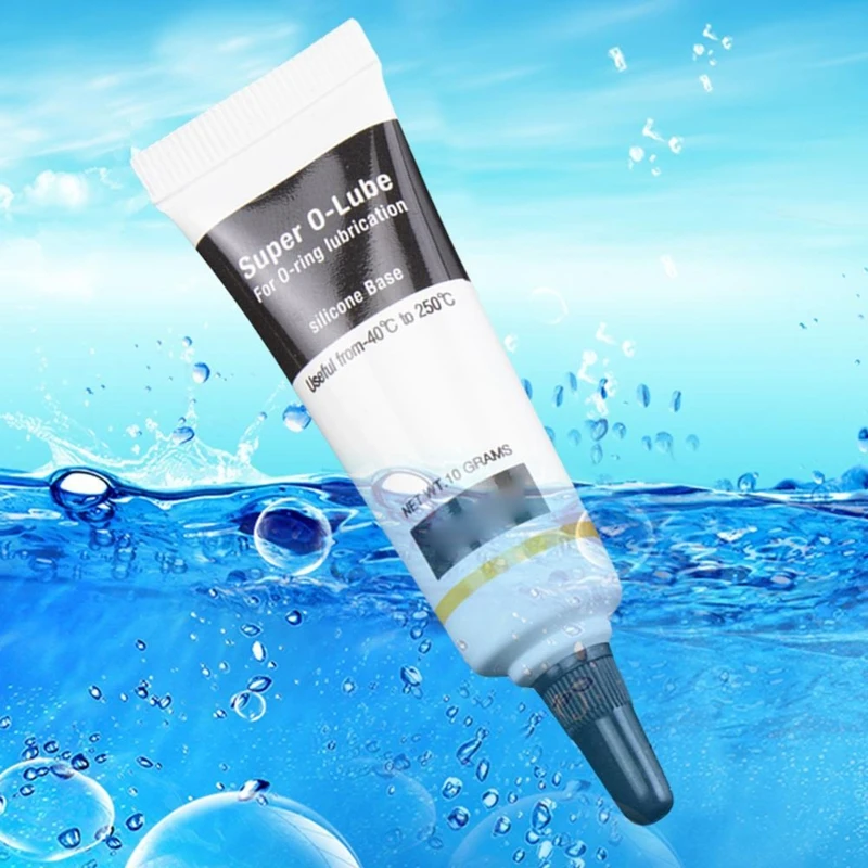 Waterproof Silicone Lubricant Grease for Faucet O-Rings High and Low Temperature Resistant Grade 0.35 oz Tube