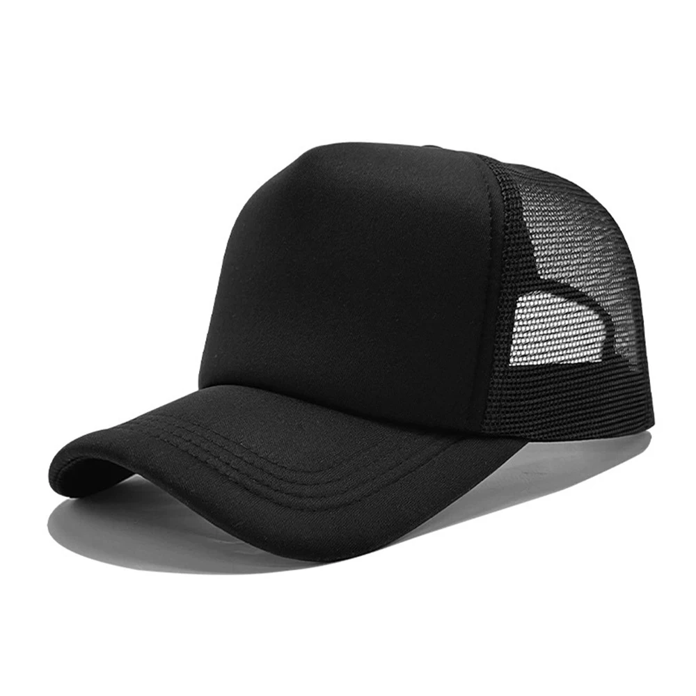 Unisex-Kappe, lässig, einfarbig, Netzstoff, Baseballkappe, verstellbare Snapback-Hüte für Damen und Herren, Hip-Hop-Trucker-Kappe, Streetwear, Papa-Mütze