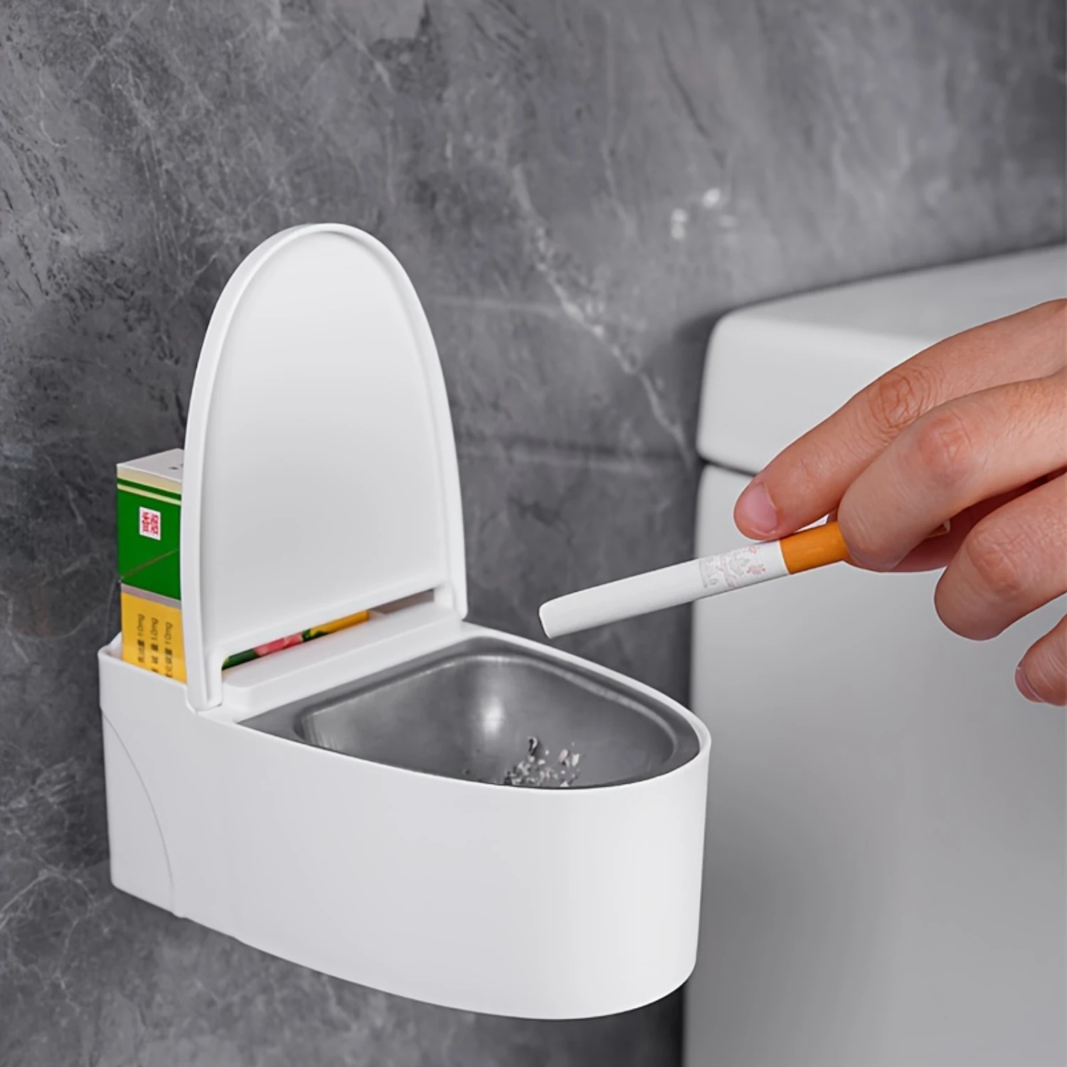 Creative Plastic Ashtray with Unique Irregular Shape-No Power Needed Ash trays Puffco glass Smoking cessation Ash cup Ashtrays