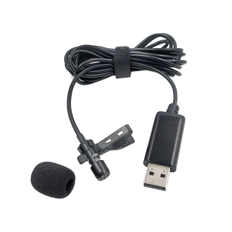 USB 소형 옷깃 마이크 자동차 유닛 pc 스마트 폰 외부 마이크 키트, 자동차 DVD 플레이어 F19E 용