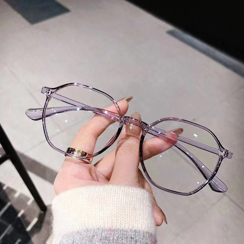 Oversized Ladies Reading Glasses Anti Blue Light Blocking Presbyopia Eyewear Clear Lens Finished Optical Spectacles Eyeglasses 3