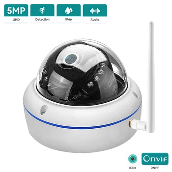 5MP Wifi Camera iCSee HD 1080P Wired Wireless IP Camera Vandal-proof Waterproof Outdoor Camera Audio Record RTSP Xmeye Cloud 1