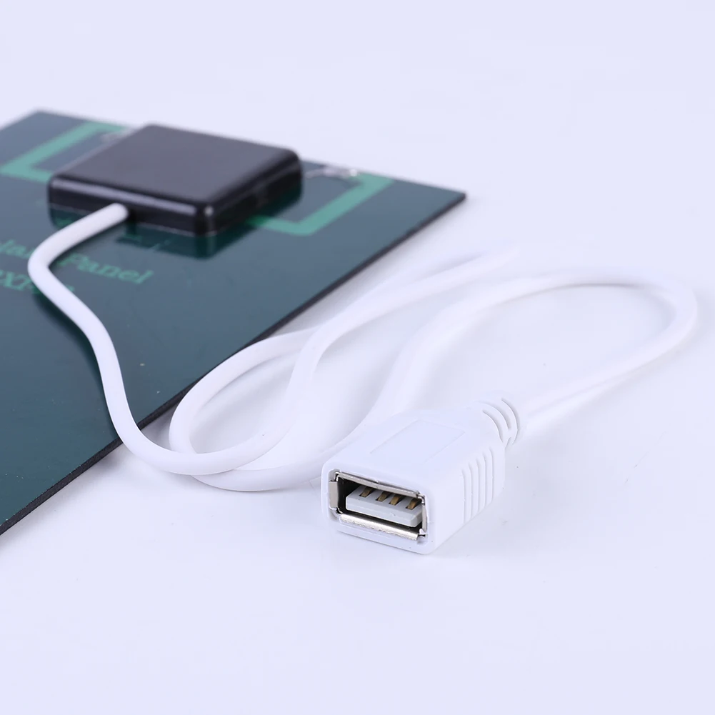 5W 5V Portable Solar Panel Polysilicon USB Solar Charging Panel Solar Panel Charger for 3-5V Battery/Phone Charging