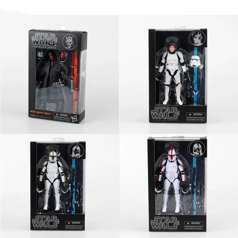 Hot Toys Star Wars Film The Black Series Mandalorian Snowtrooper Action Figures Desktop Ornament Gifts Regalo Di Natale