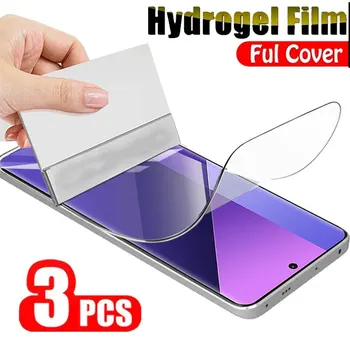 Protecteurs d'écran en film hydrogel pour Xiaomi, Redmi Note 13, 12, 11 Pro Plus, 10, 9, 8, 11S, 12S, 10S, 13C, 12C, 12, 10C, 10A, 3 pièces