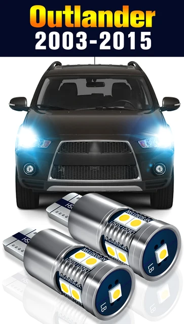 2 個 LED クリアランス電球パーキングランプ三菱アウトランダー