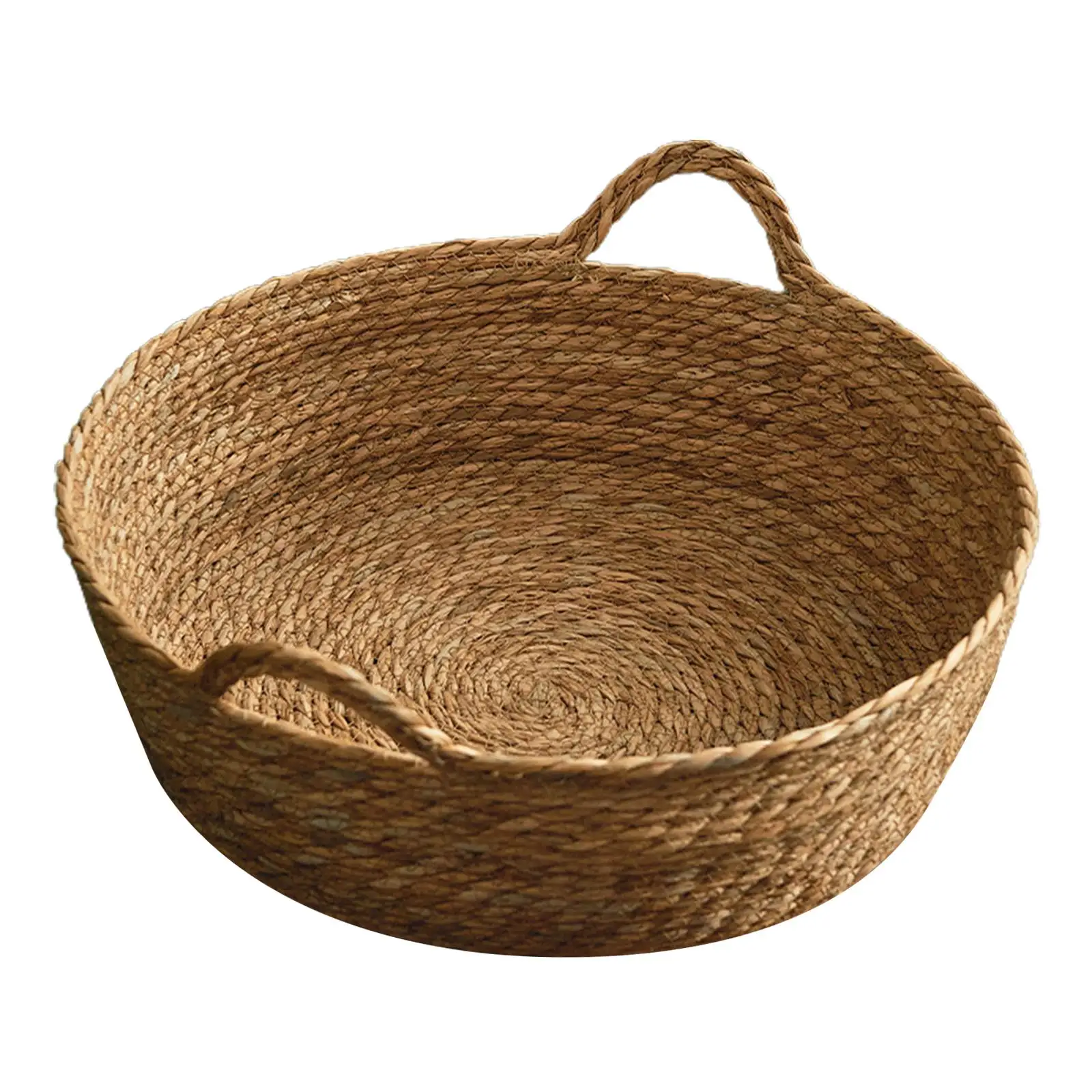 Cat Bed Basket Hand Woven Cat Bed Round Winter Summer Handmade Wear Resistant