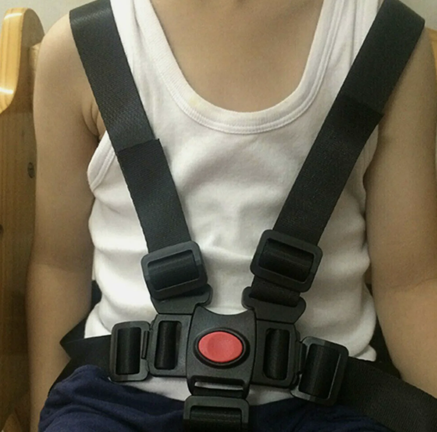 5 Point Car Children Safe Strap Belt Chair Pram Harness Baby Stroller High Buggy FIVA WAY BUCKLES PLASTIC