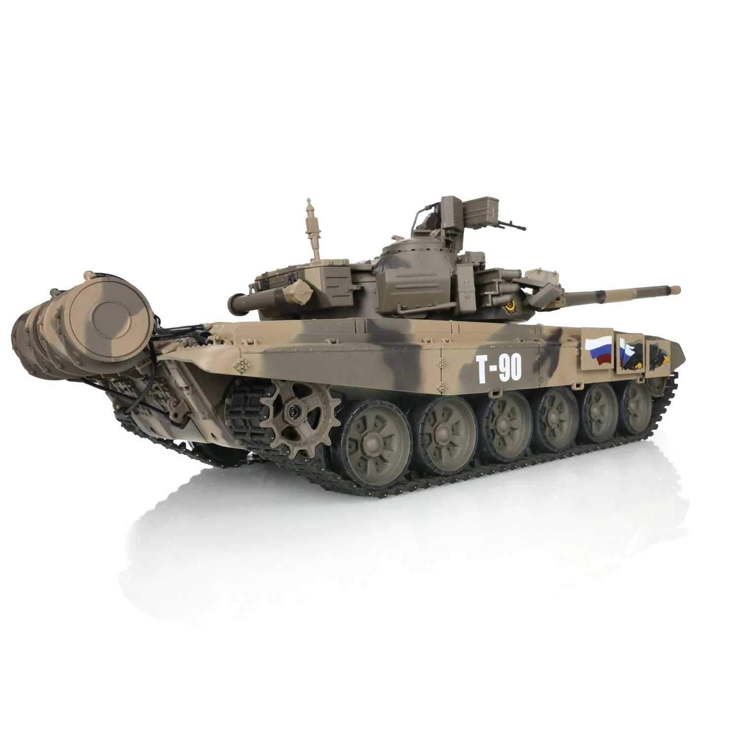 1/16 HENG LONG 7.0 Plastic Russia T90 RC Tank 3938 FPV Camera 360° Turret Steel Gearbox Tracks Wheels TH17845-SMT4 3