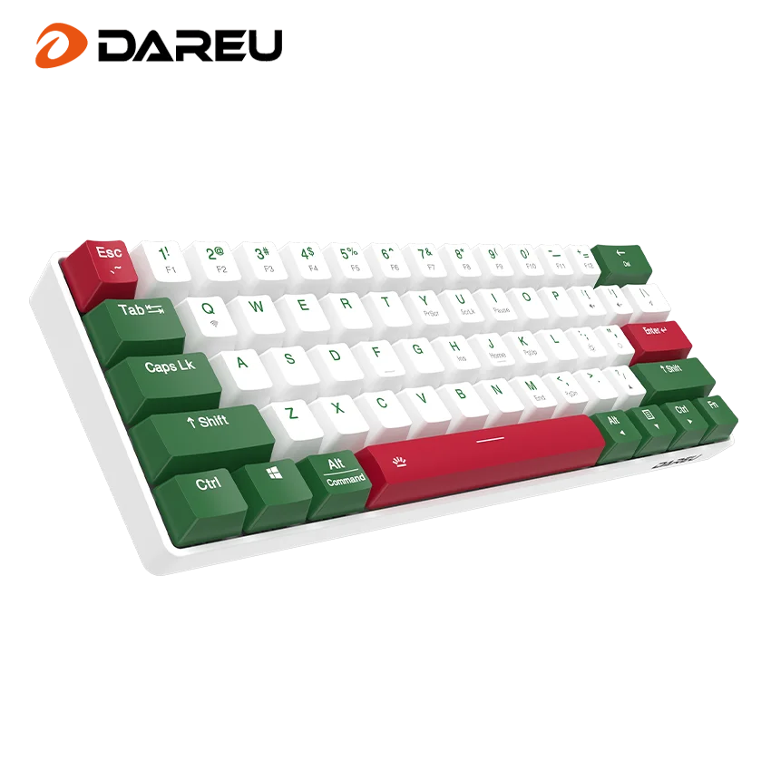 DAREU 60% Mini Mechanical Keyboard Portable 61 Keys Dual-mode Bluetooth Wireless Wired PBT Keycaps Magnetic Tripod Gaming KB types of computer keyboard