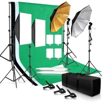 Kit Estudio Fotografía — Softbox, Fondos, Paraguas, Reflector, Soportes y Bombillas LED 2