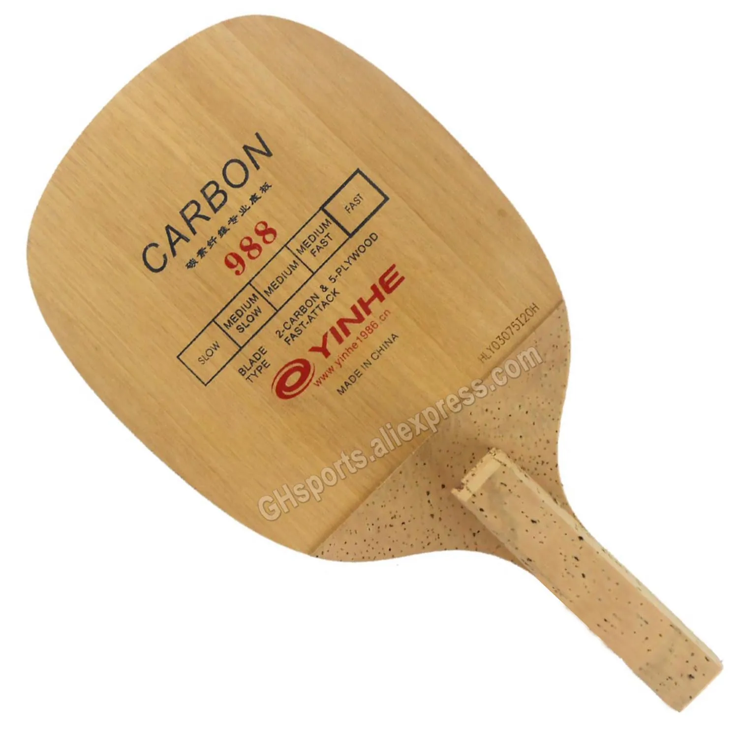 

Original YINHE 988 Carbon Table Tennis Blade Fast Attack Japanese Penhold JS Handle Racket Ping Pong Bat Paddle