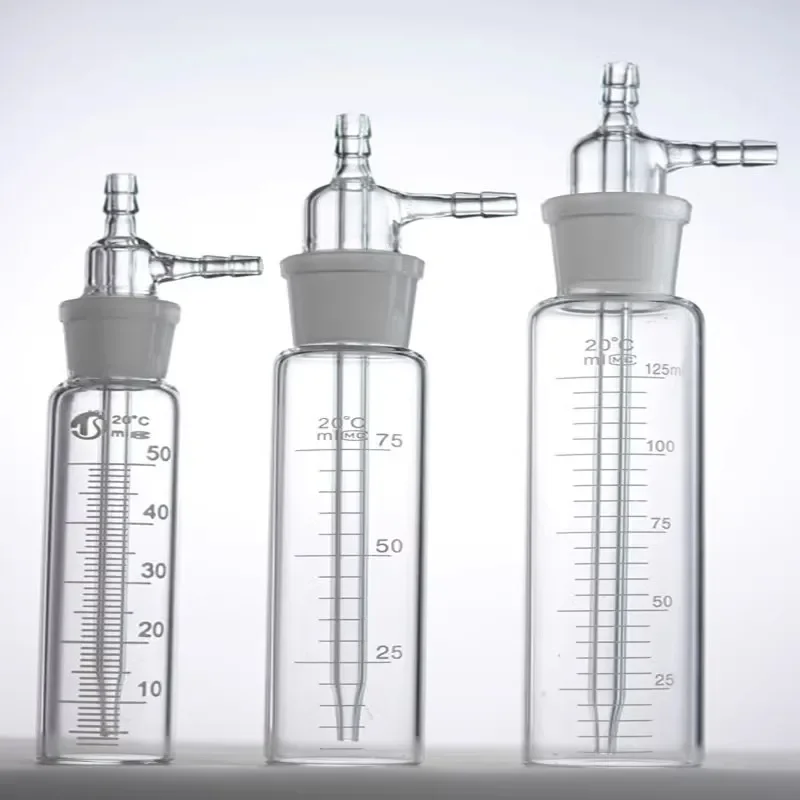1pc/lot Lab 10ml-500ml Glass Impact Absorber Bottle Impingement Gas Sampler for Experiment, lab glass supplies