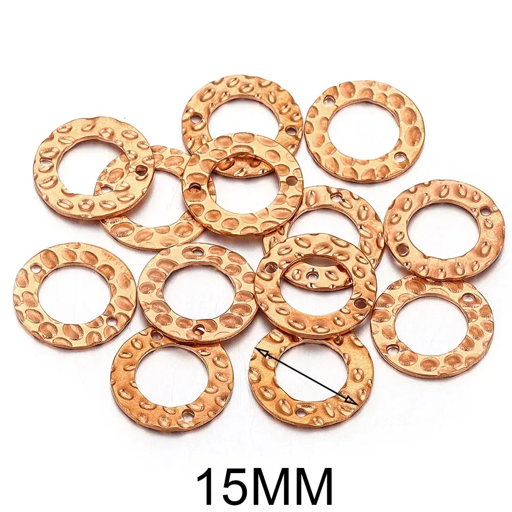 DIY Double Hole Pattern Piece Pendant Bracelet Necklace Connecting Accessories 9
