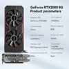 JIESHUO NVIDIA RTX 2080 8GB Computer Gaming Graphics Card PCIE3.0x16 256bit GDDR6 1350MHZ 8Pin rtx 2080 8gb placa de video 4