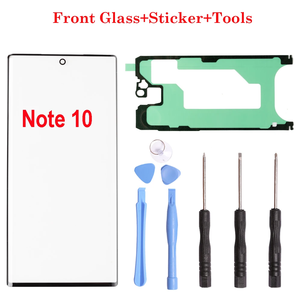 Front Outer Screen Touch Panel Outer Glass Lens Replacement Parts For Samsung Galaxy Note 8 9 10 Plus 20 Ultra 1set