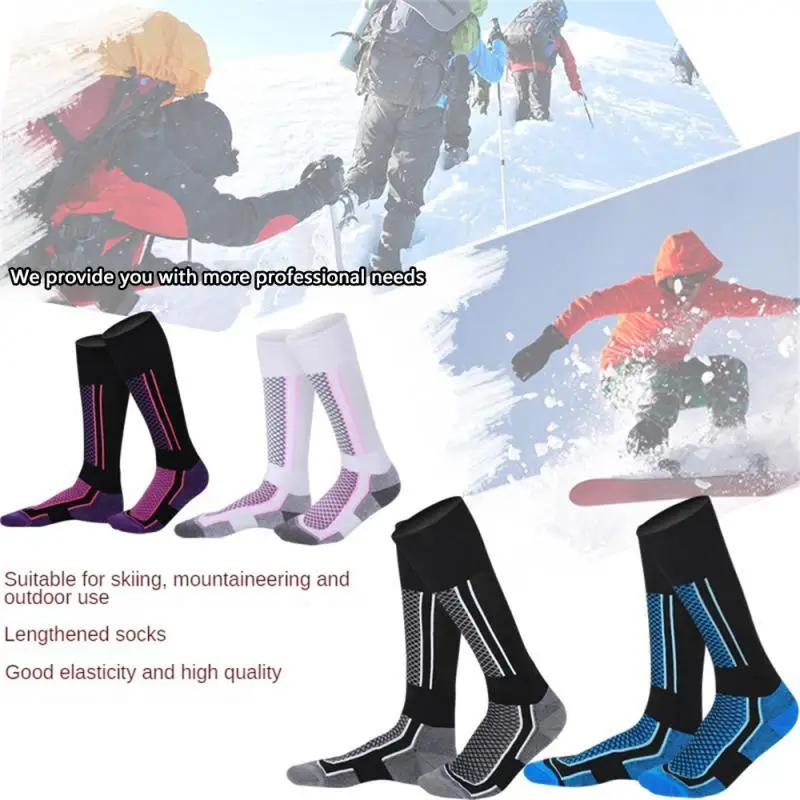 

Winter Thermal Ski Socks Men Women Thickened Cotton Sports Snowboard Cycling Skiing Soccer Socks High Elastic Thermosocks