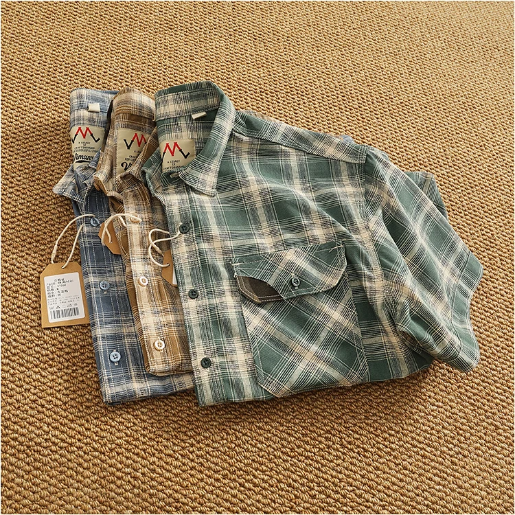 Men’s Cotton Plaid Shirt - Styled Look