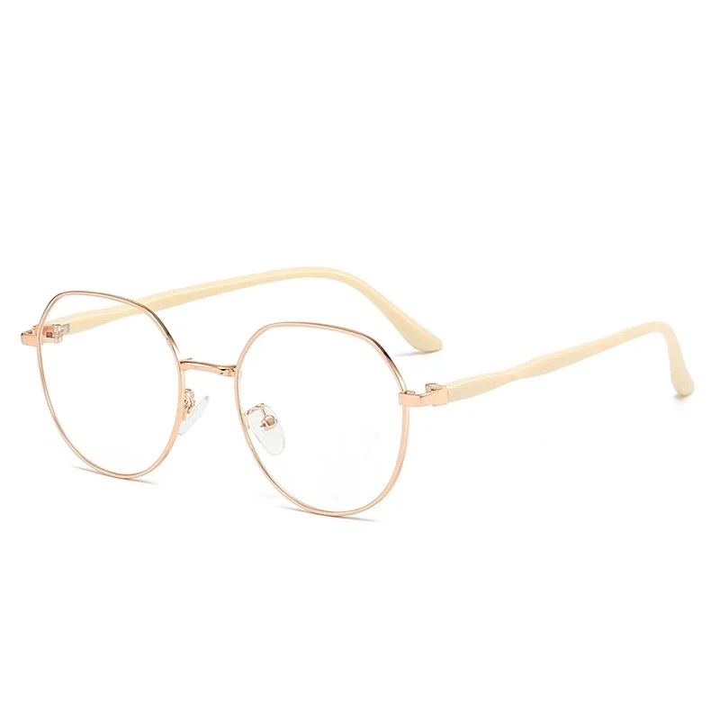 Anti-reflective Hyperopia Glasses Fashion Metal Large Frame Reading Glasses Women High Definition Anti-blue Presbyopia Eyewear 5
