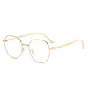 Anti-reflective Hyperopia Glasses Fashion Metal Large Frame Reading Glasses Women High Definition Anti-blue Presbyopia Eyewear 5