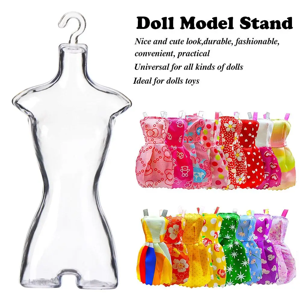Plastic Transparent Gown Dress Clothes Holders Mannequin Model Hanger Stand Rack Holder Diy Cloth Display