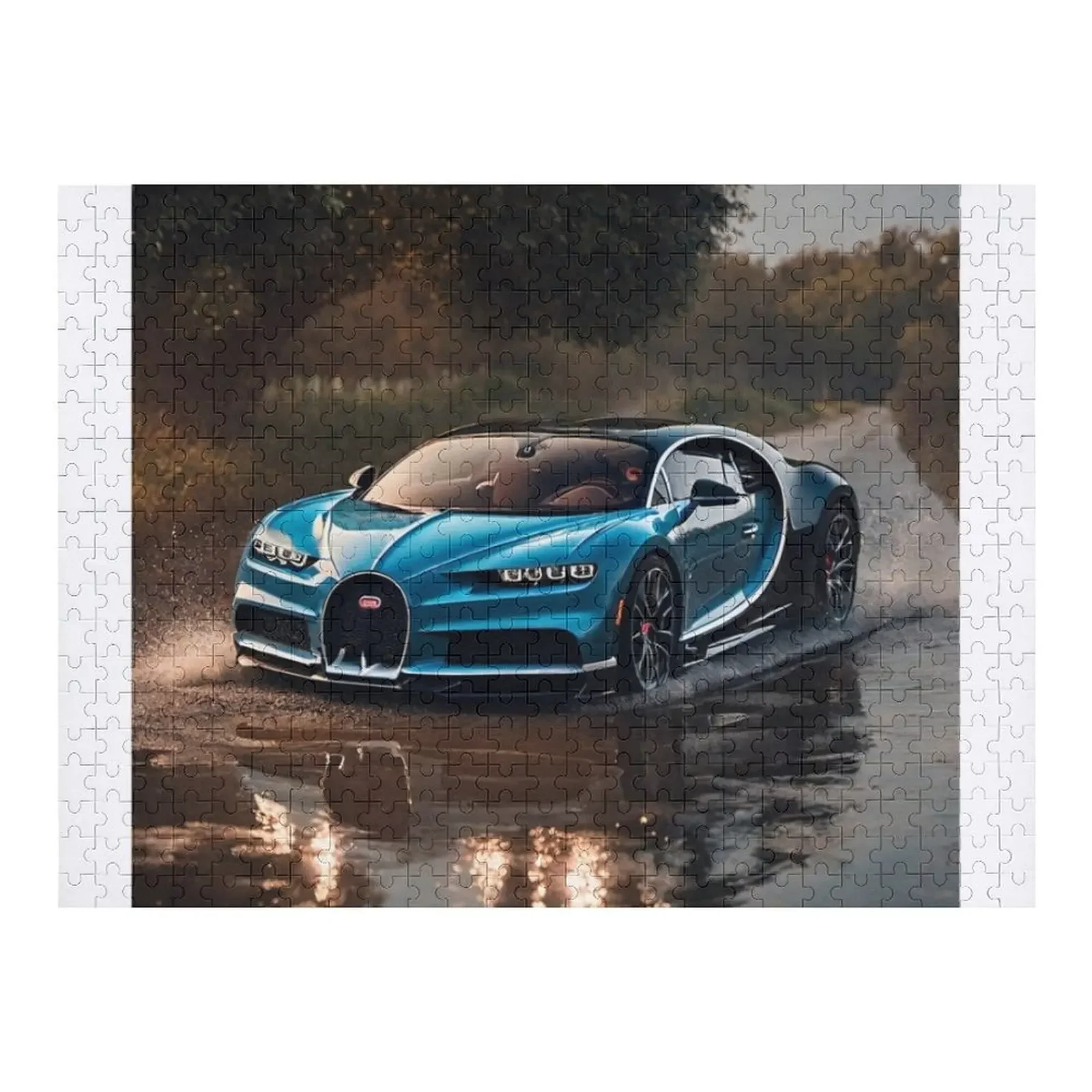 Blue chiron car Jigsaw Puzzle Wood Photo Personalized Wooden Adults Personalised Jigsaw Photo Personalized Gifts Puzzle