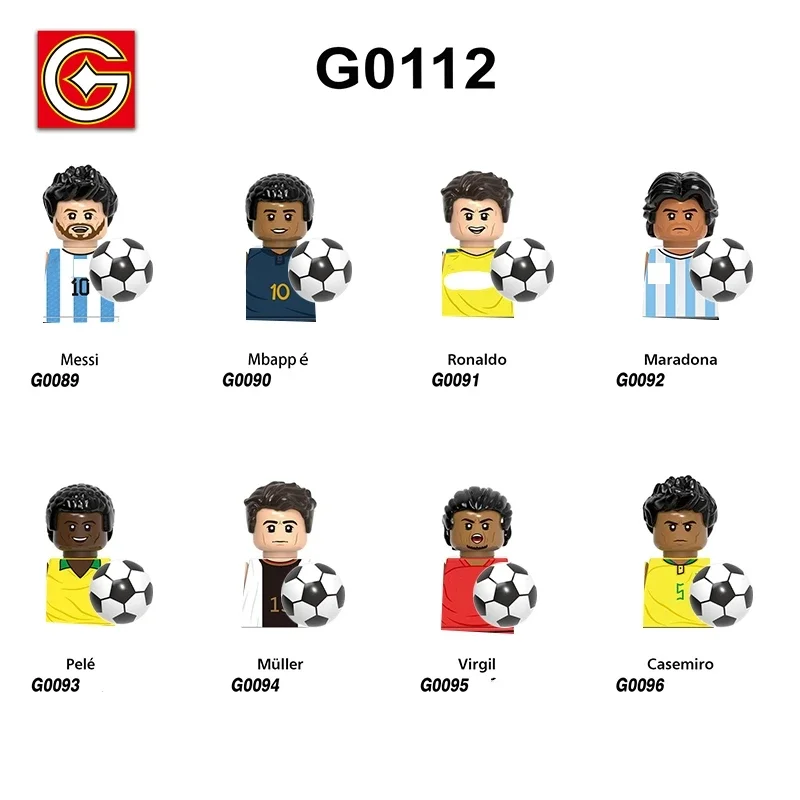 Famous Basketball Football Players Sports Star Building Blocks Sets Soccer Action Figures Bricks Cartoon  Toys Christmas Gifts 5