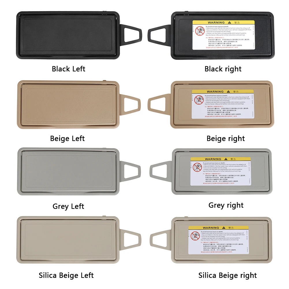 Sunshade Vanity Mirror Cover Car Sun Visor 2208100110 Sunshade Panel Housing 2208100210 for Mercedes Benz S Class W220 1998-2005