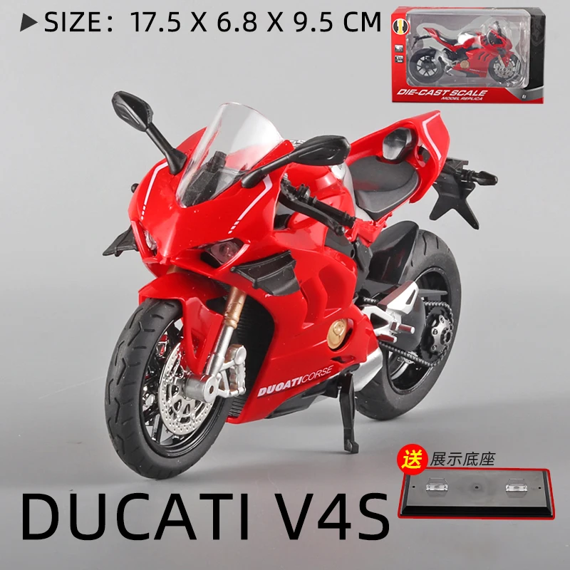 1:12 Dukati V4S Racing Off-road Motorcycle Model Simulation