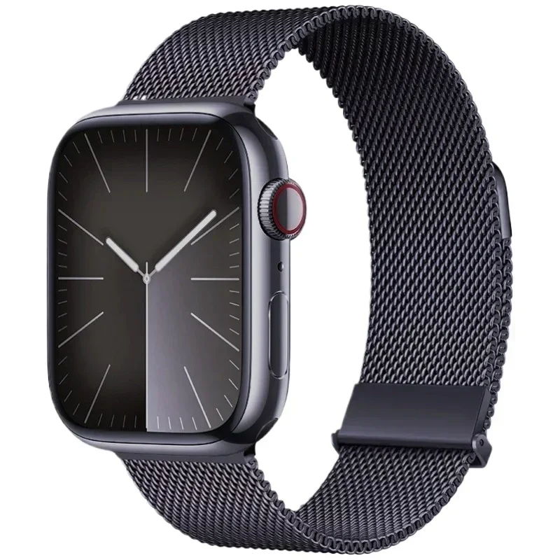 Magnetic Milanese Loop Strap - Elegant Silver Mesh Wristband Bracelet