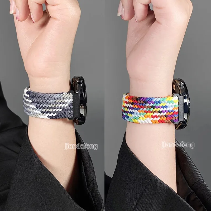 Woven Magnetic Buckle Nylon Wristband Strap