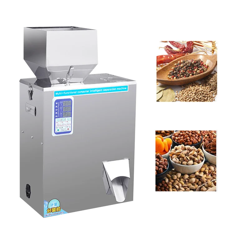 

Automatic Weighing Particle Powder Filling Machine For 10-999g Food Seeds Coffee Bean Granular Packing Machinery