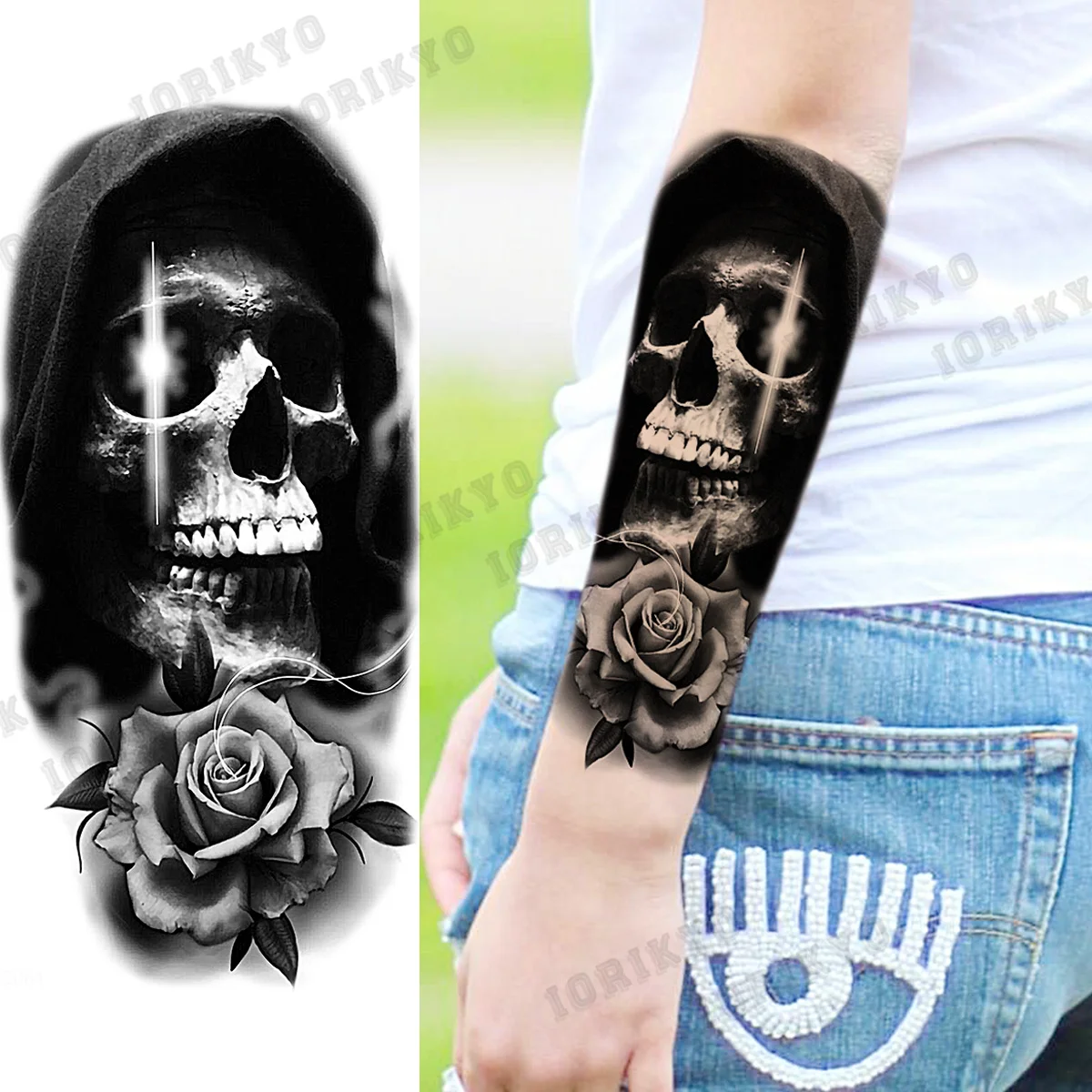 Skull and rose rosetattoo skulltattoo tat tattoo tatted tattooidea   YouTube