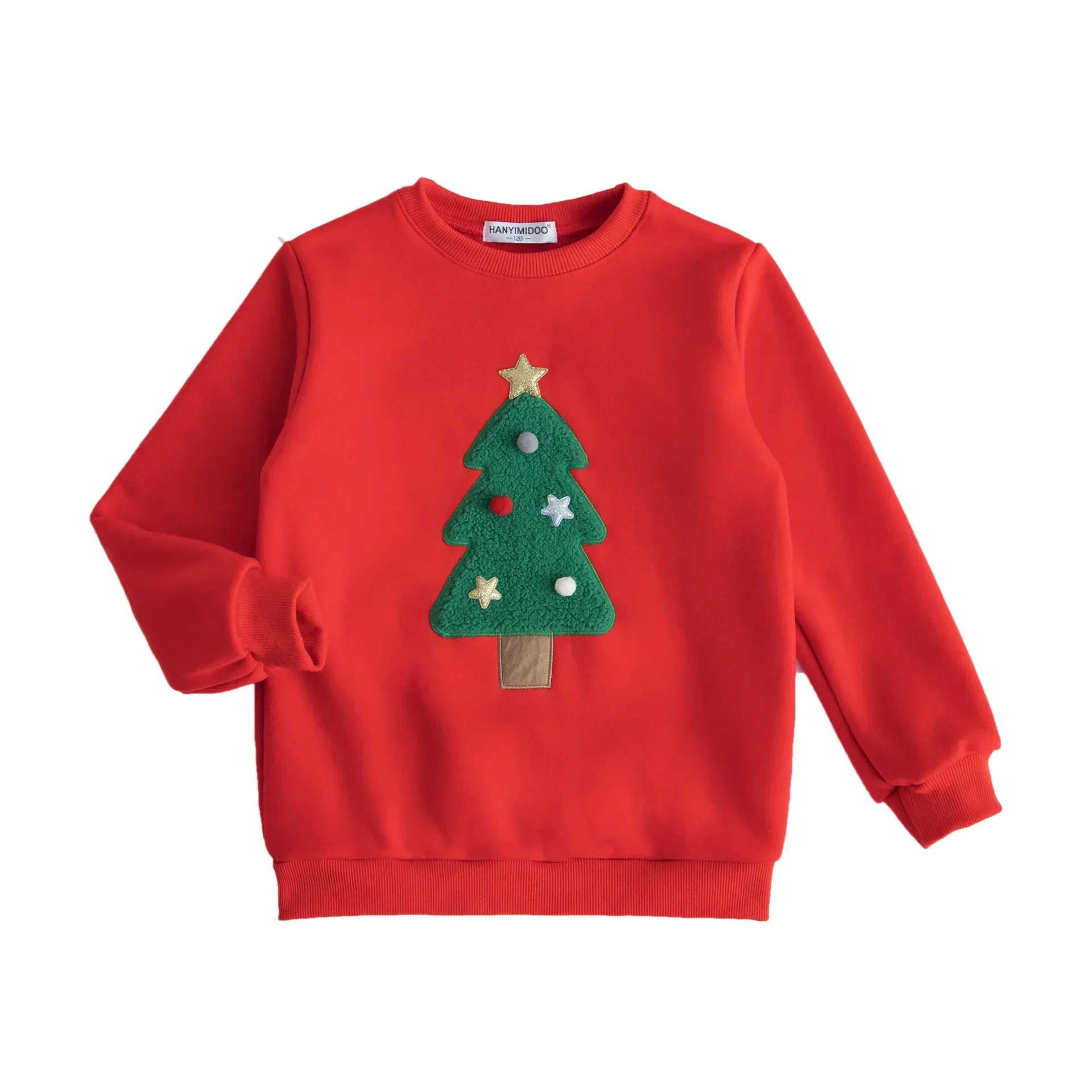 Ropa de abrigo Pijamas de invierno Conjuntos navideños a juego para toda la familia Adultos Niños Bebés Feliz Navidad Tops y camisetas de vellón Ropa familiar de Año Nuevo